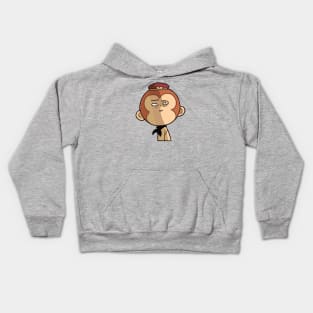 Tiny Monkey King in Disbelieve Kids Hoodie